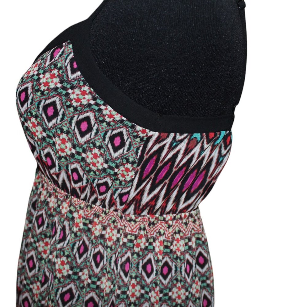 SALE! Doe & Rae Maxi Dress COLORFUL GEOMETRIC PRINT S EUC - Picture 7 of 15